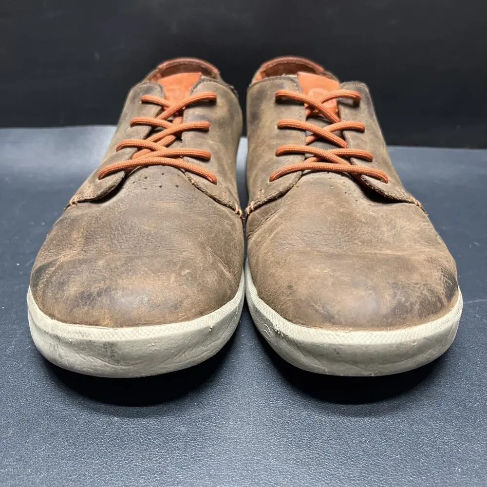 Merrell Freewheel Cushion Shoes Lace Brown Leather Casual Dress Mens 13, J41385.
